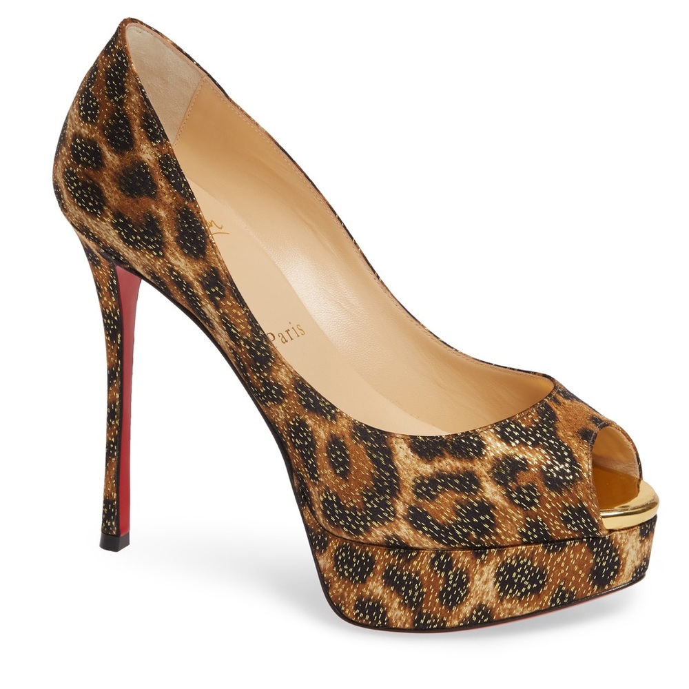 Christian Louboutin Leopard platform pump SZ 7